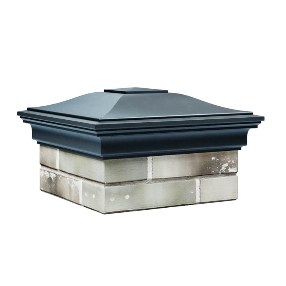 Колпак Zking Монблан Серый на столб 1.5х1.5 еврокирпича 0.7НФ (355х355мм) в Гатчине фото