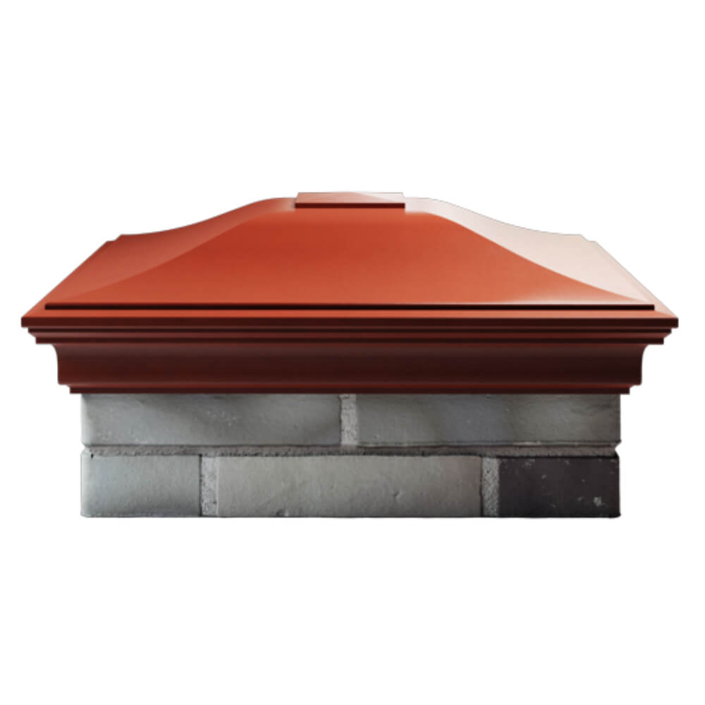 Колпак Zking Монблан Красный на столб 2х2 кирпича (515х515мм) в Гатчине фото