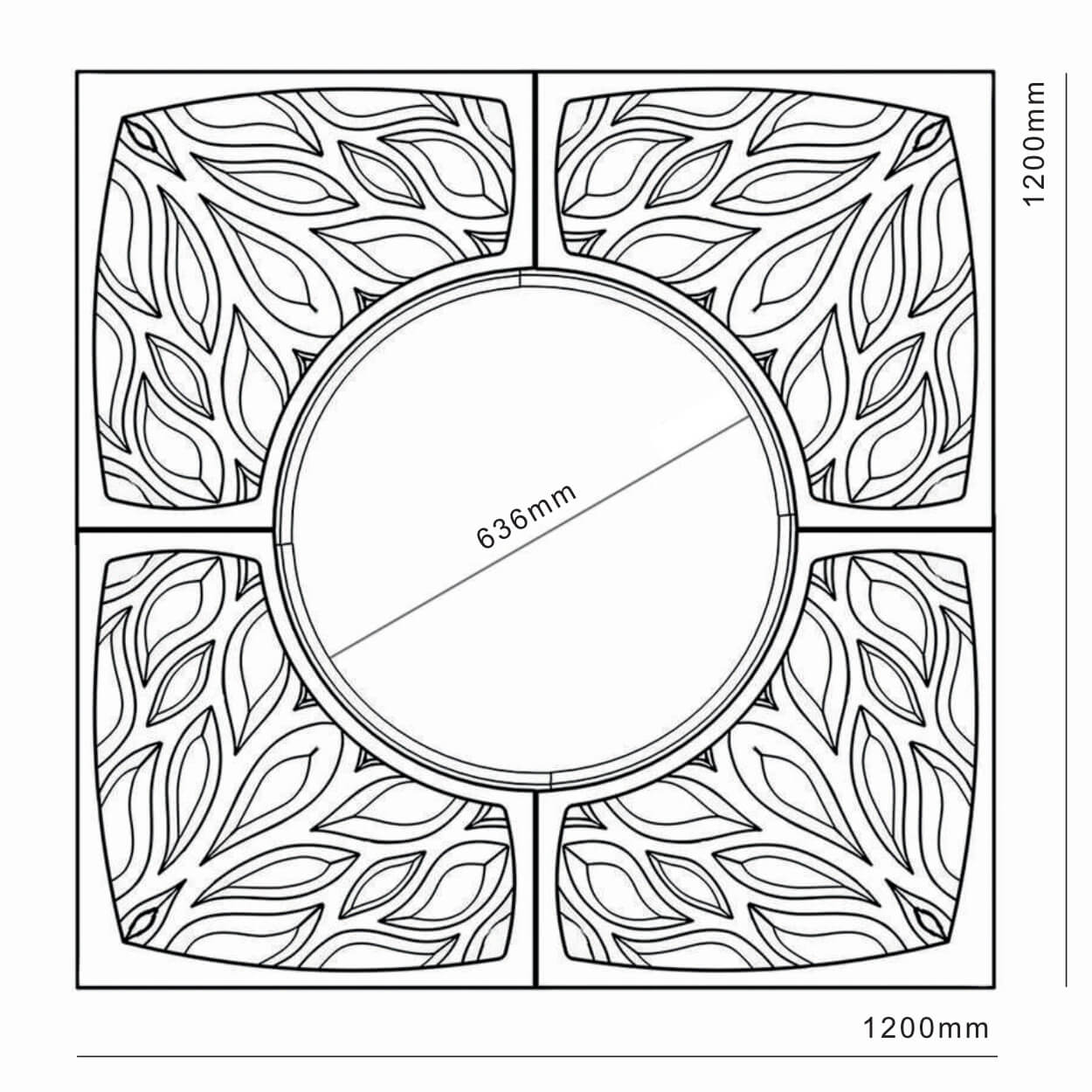 Приствольная решетка для дерева ZKING CRUST 1.2х1.2м Черная в Гатчине фото