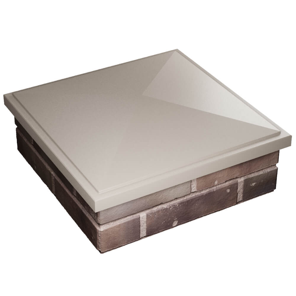 Колпак Zking БонаМоно Бежевый на столб 2х2 кирпича (515х515, 530х530мм) в Гатчине фото