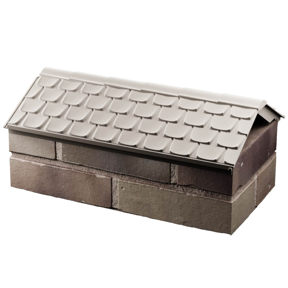 Парапет Zking Эльбрус Бежевый с посадкой на 1 кирпич (255мм) в Гатчине фото