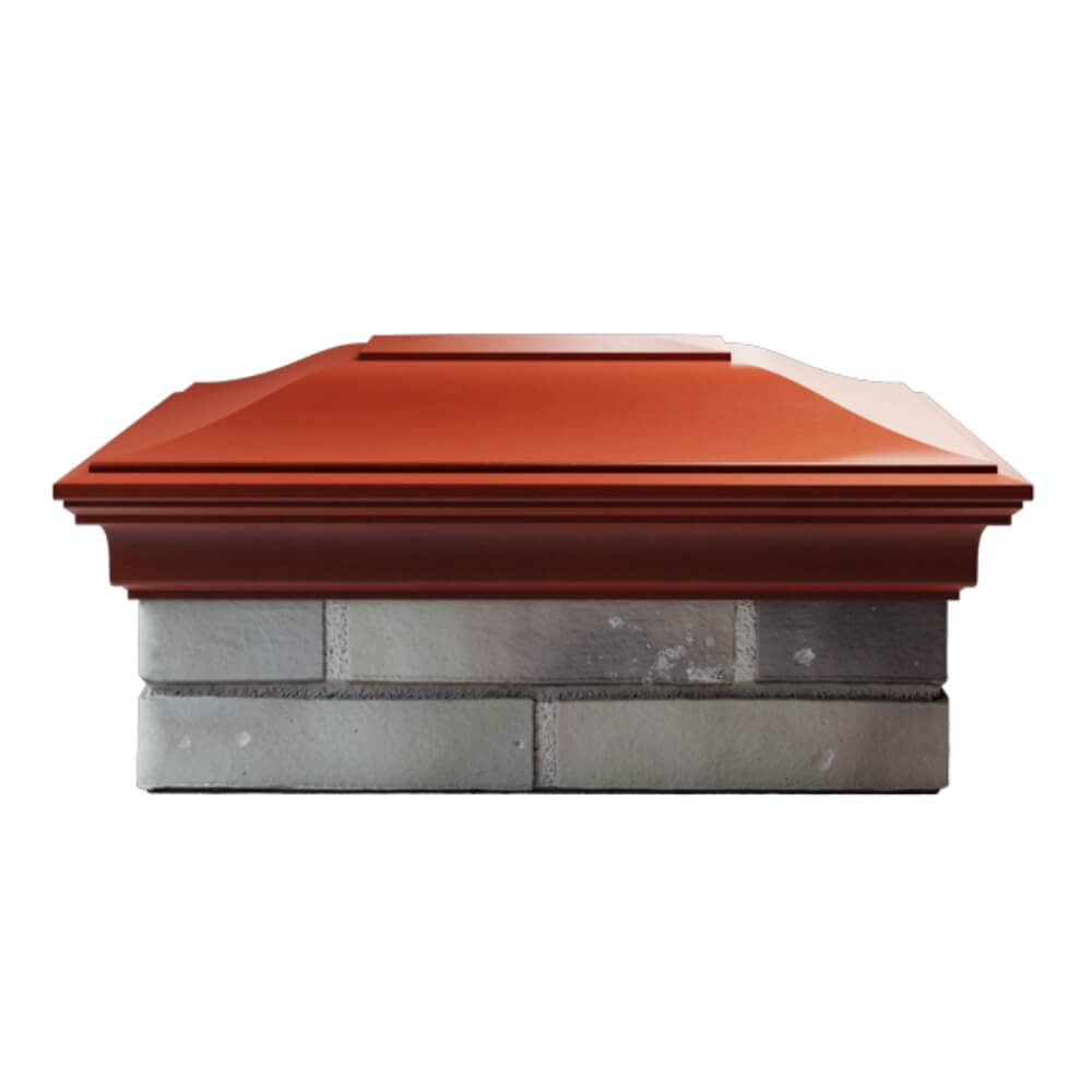 Колпак Zking Монблан Красный на столб 2х1.5 кирпича (515х385мм) в Гатчине фото