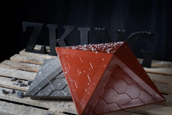 Колпак Zking Эверест Красный на столб 1.5х1.5 кирпича (390х390мм) в Гатчине фото