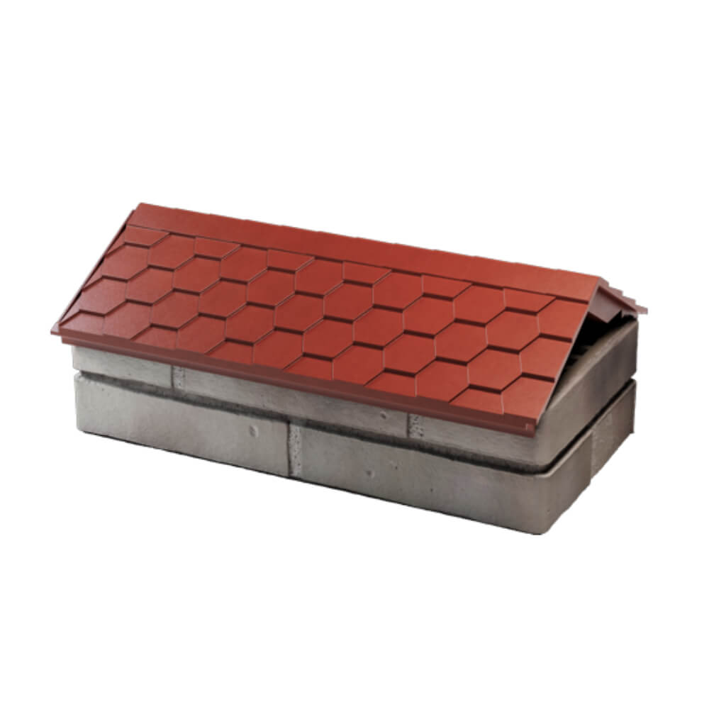 Парапет Zking Эверест Красный с посадкой на 1 кирпич (200/225/255мм) в Гатчине фото