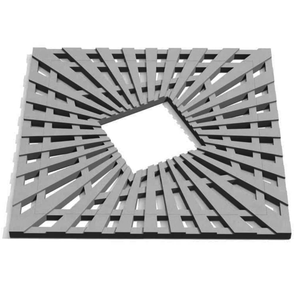 Приствольная решетка для дерева ZKING ATMOSPHERE 1.2х1.2м Серая Гатчина фото