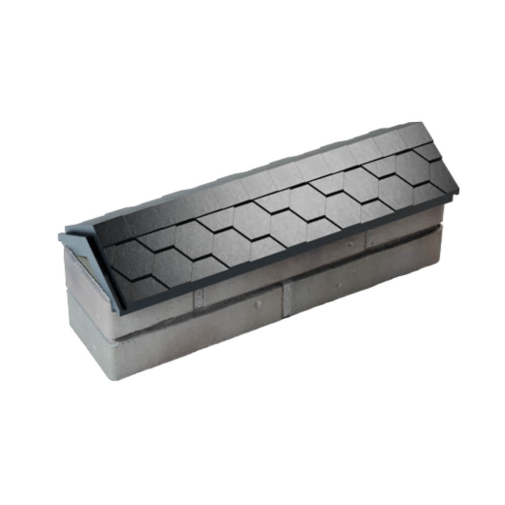 Парапет Zking Эверест Черный с посадкой на 0.5 кирпича (130мм) в Гатчине фото