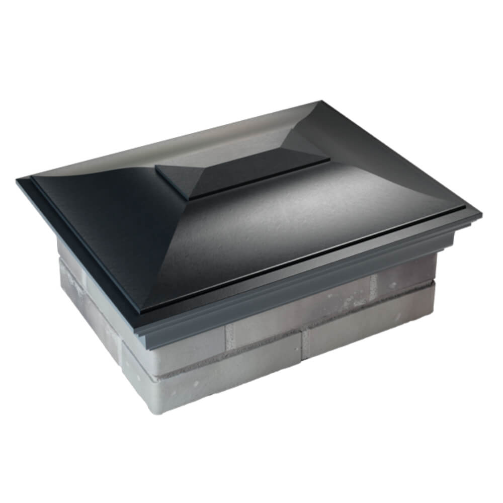 Колпак Zking Монблан Черный на столб 2х1.5 кирпича (515х385мм) Гатчина фото