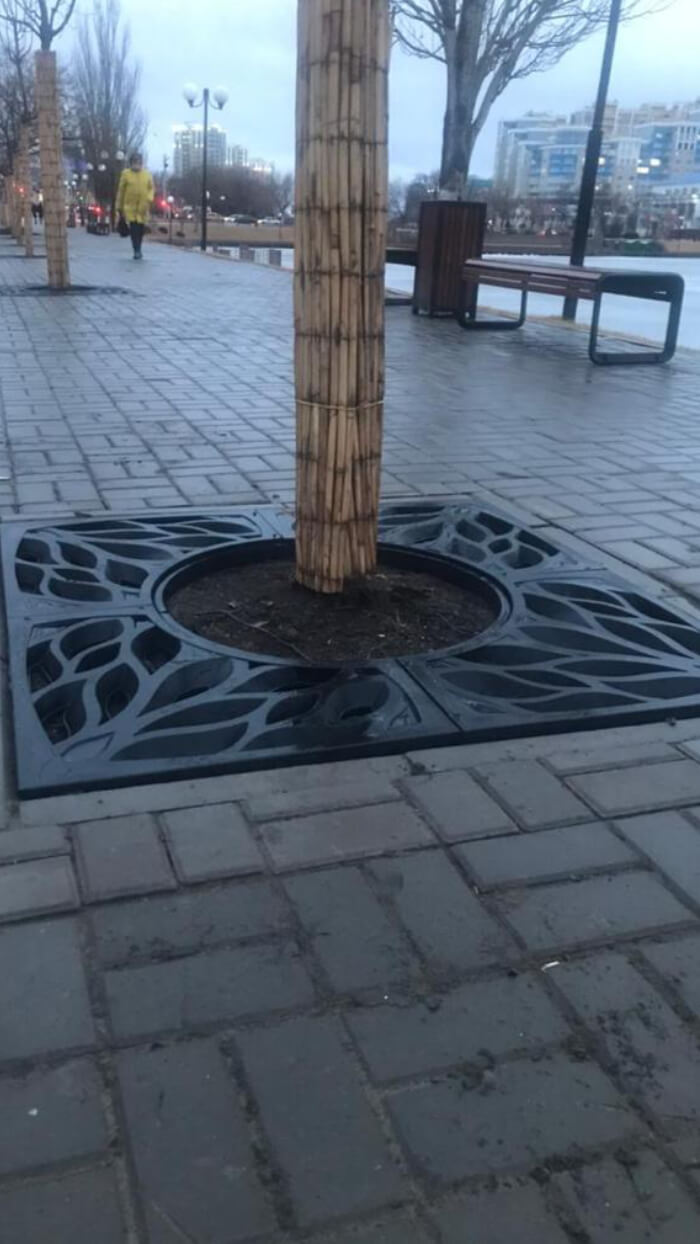 Приствольная решетка для дерева ZKING CRUST 1.2х1.2м Черная в Гатчине фото