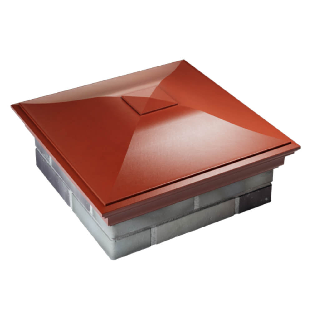 Колпак Zking Монблан Красный на столб 2х2 кирпича (515х515мм) Гатчина фото