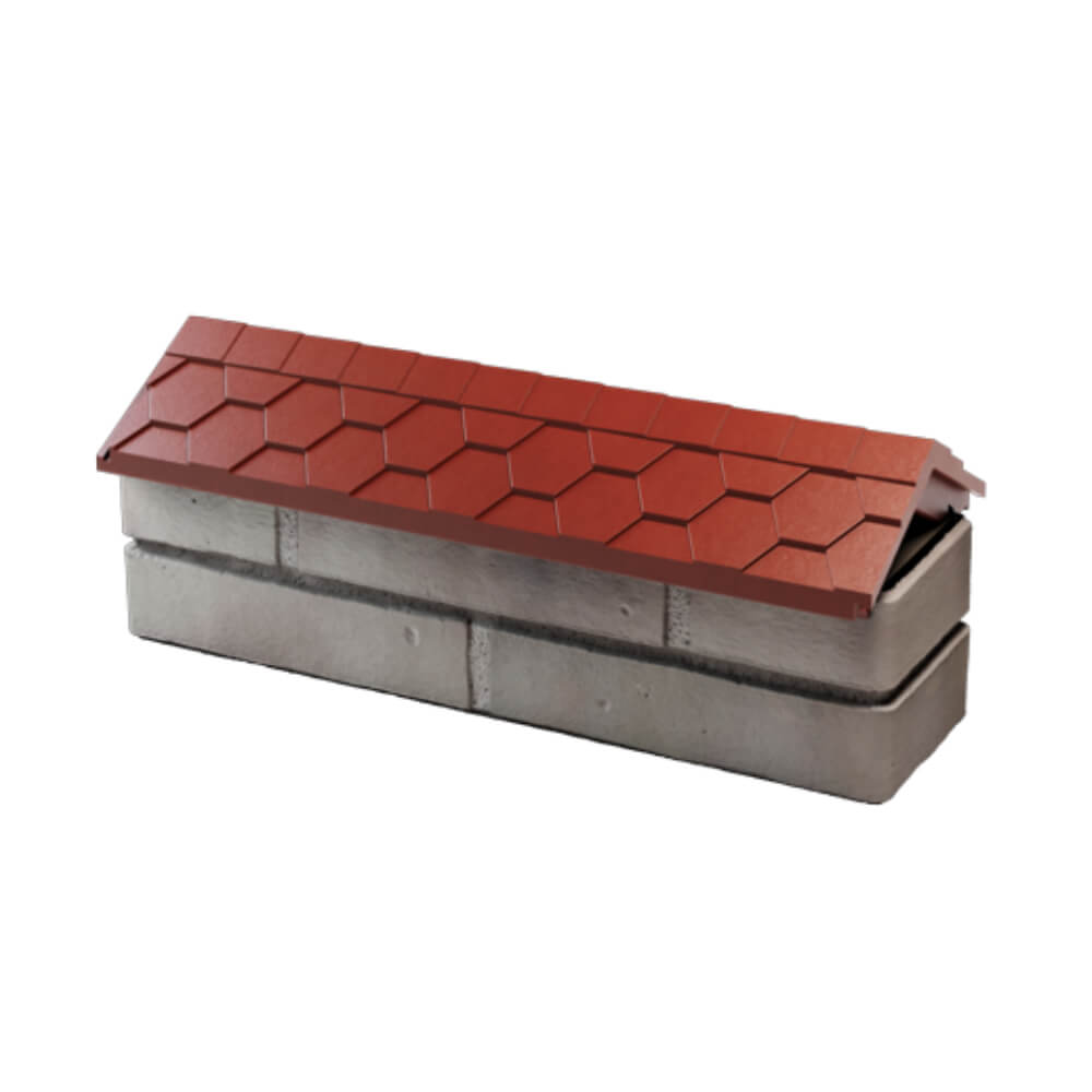 Парапет Zking Эверест Красный с посадкой на 0.5 кирпича (130мм) в Гатчине фото