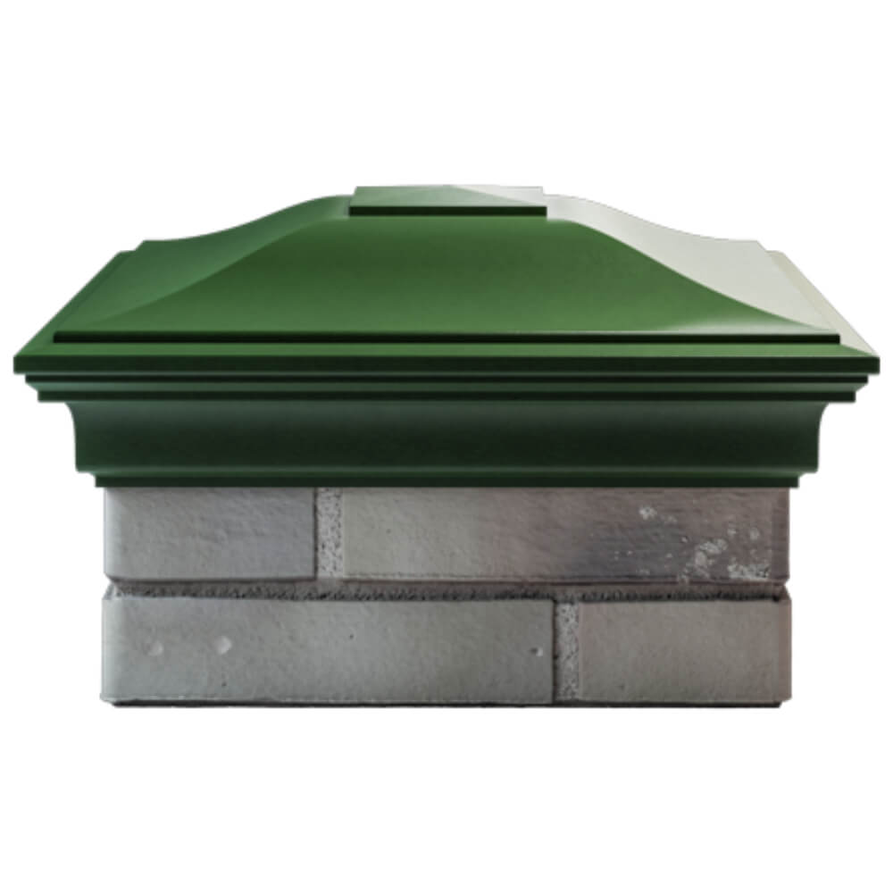 Колпак Zking Монблан Зеленый на столб 1.5х1.5 кирпича (385х385мм) Гатчина фото