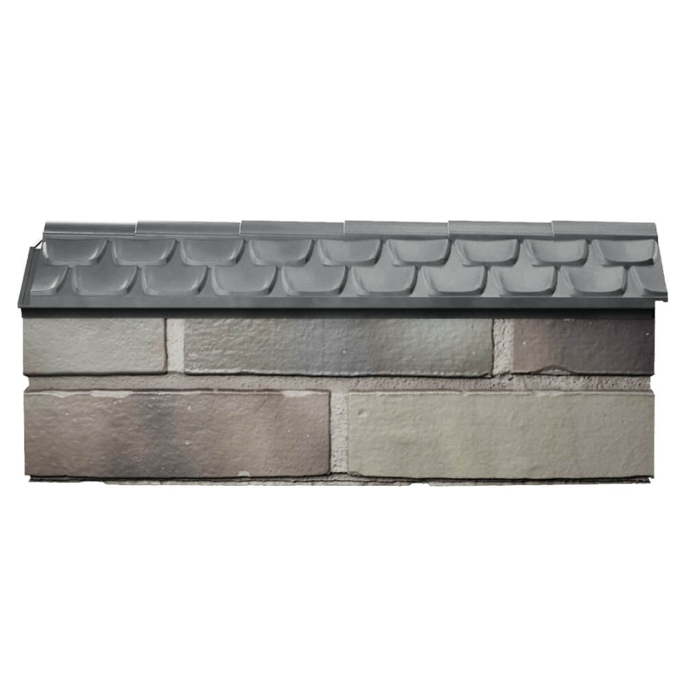 Парапет Zking Эльбрус Серый с посадкой на 0.5 кирпича (130мм) в Гатчине фото