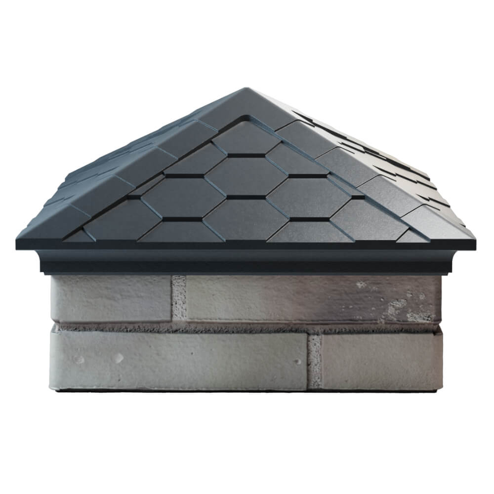 Колпак Zking Эверест Серый на столб 1.5х1.5 кирпича (390х390мм) Гатчина фото