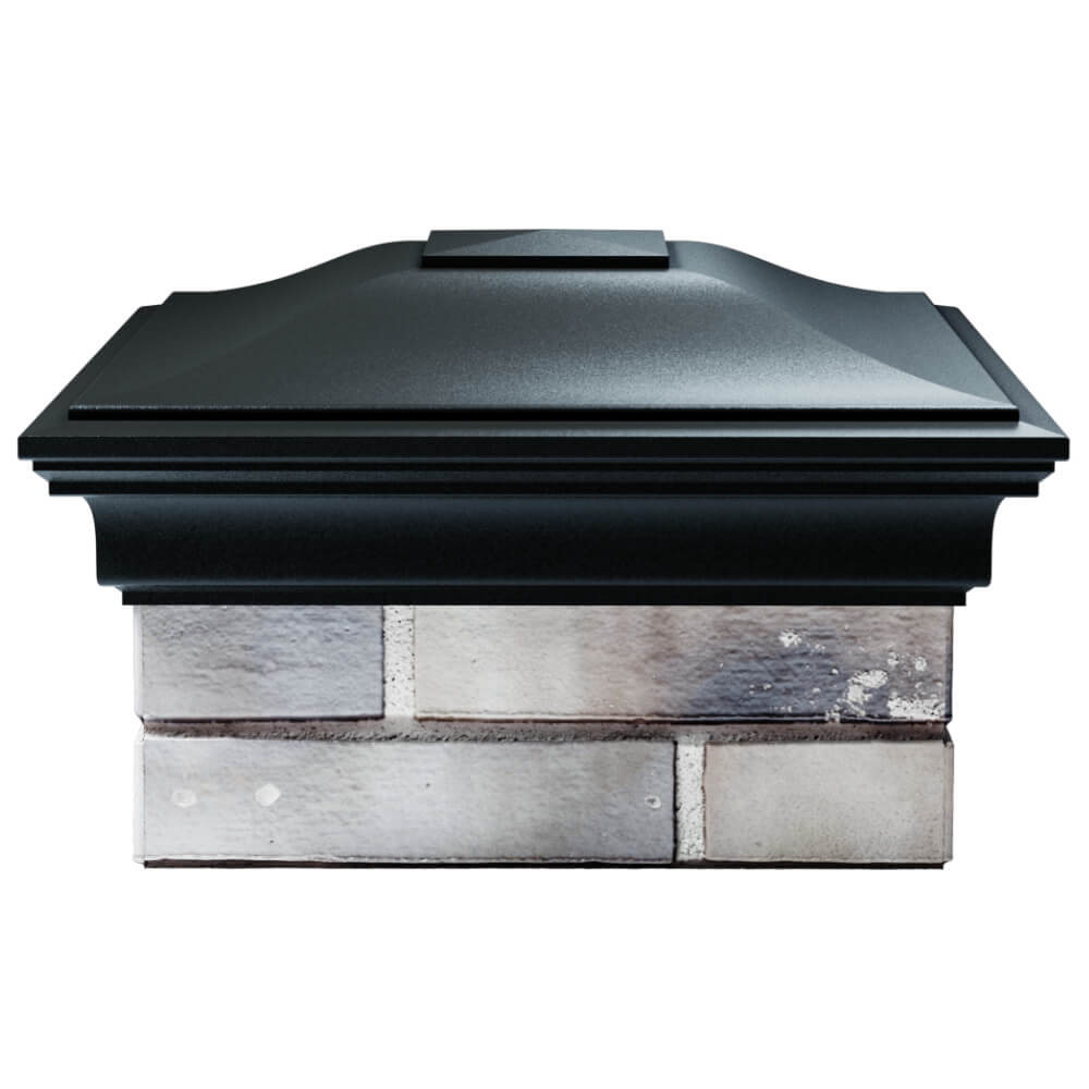 Колпак Zking Монблан Черный на столб 1.5х1.5 кирпича (385х385мм) Гатчина фото