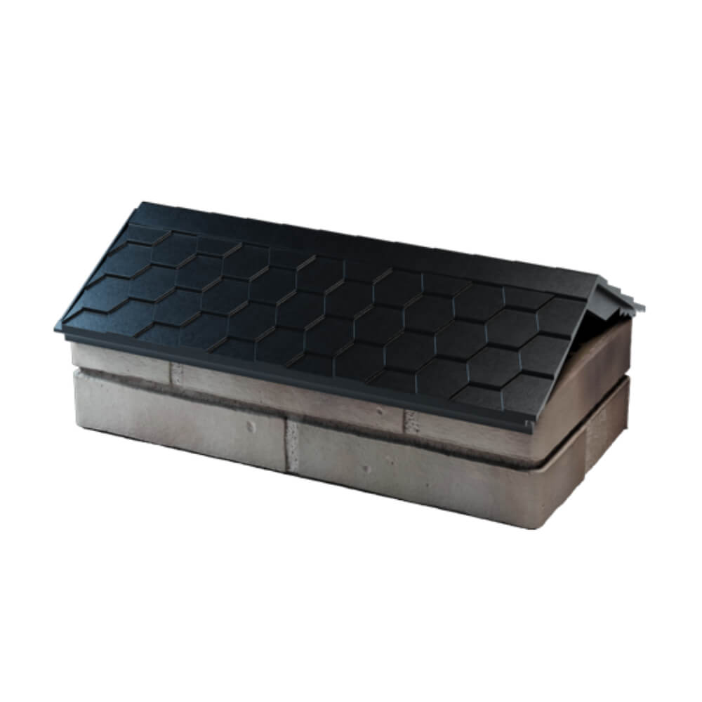 Парапет Zking Эверест Черный с посадкой на 1 кирпич (200/225/255мм) в Гатчине фото