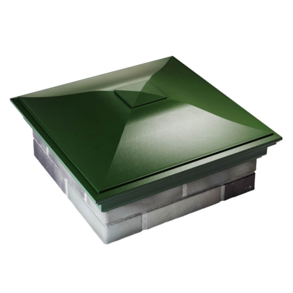 Колпак Zking Монблан Зеленый на столб 2х2 кирпича (515х515мм) Гатчина фото