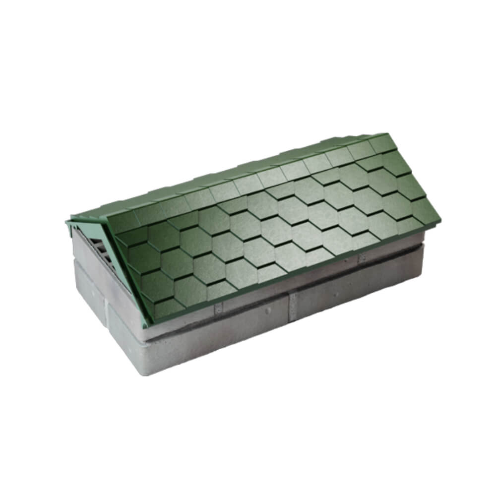 Парапет Zking Эверест Зеленый с посадкой на 1 кирпич (200/225/255мм) в Гатчине фото