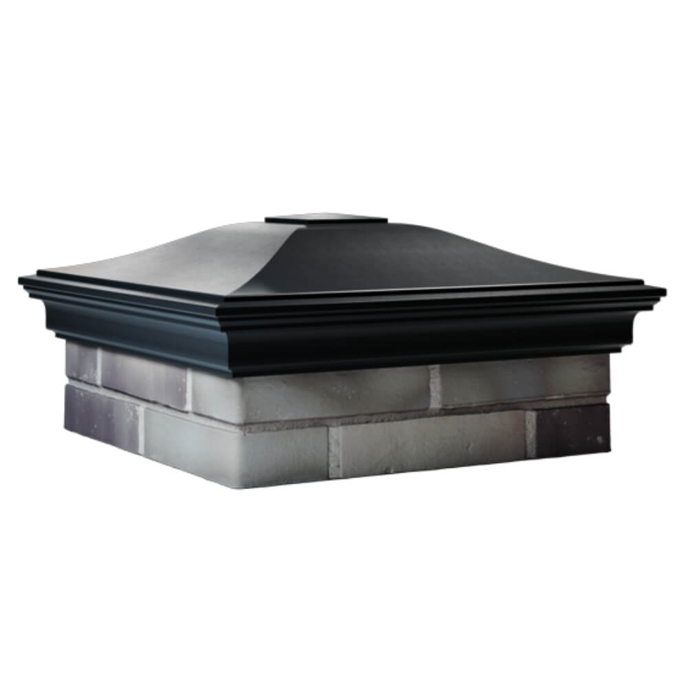 Колпак Zking Монблан Черный на столб 2х2 кирпича (515х515мм) в Гатчине фото