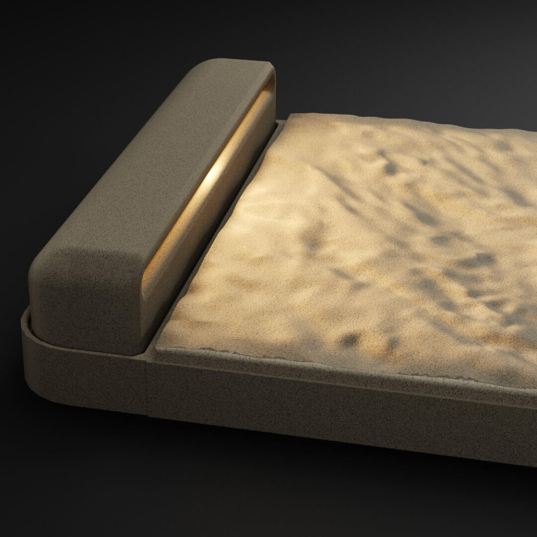 LED Светильник для шаговой плиты STONE Светлая Галька 330х75х98мм Гатчина фото