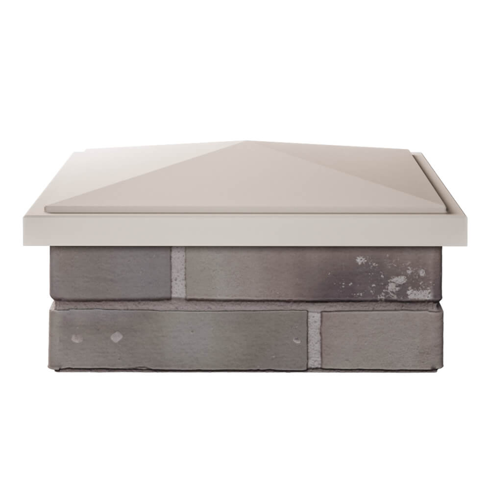 Колпак Zking БонаМоно Бежевый на столб 1.5х1.5 кирпича (385х385, 400х400мм) Гатчина фото