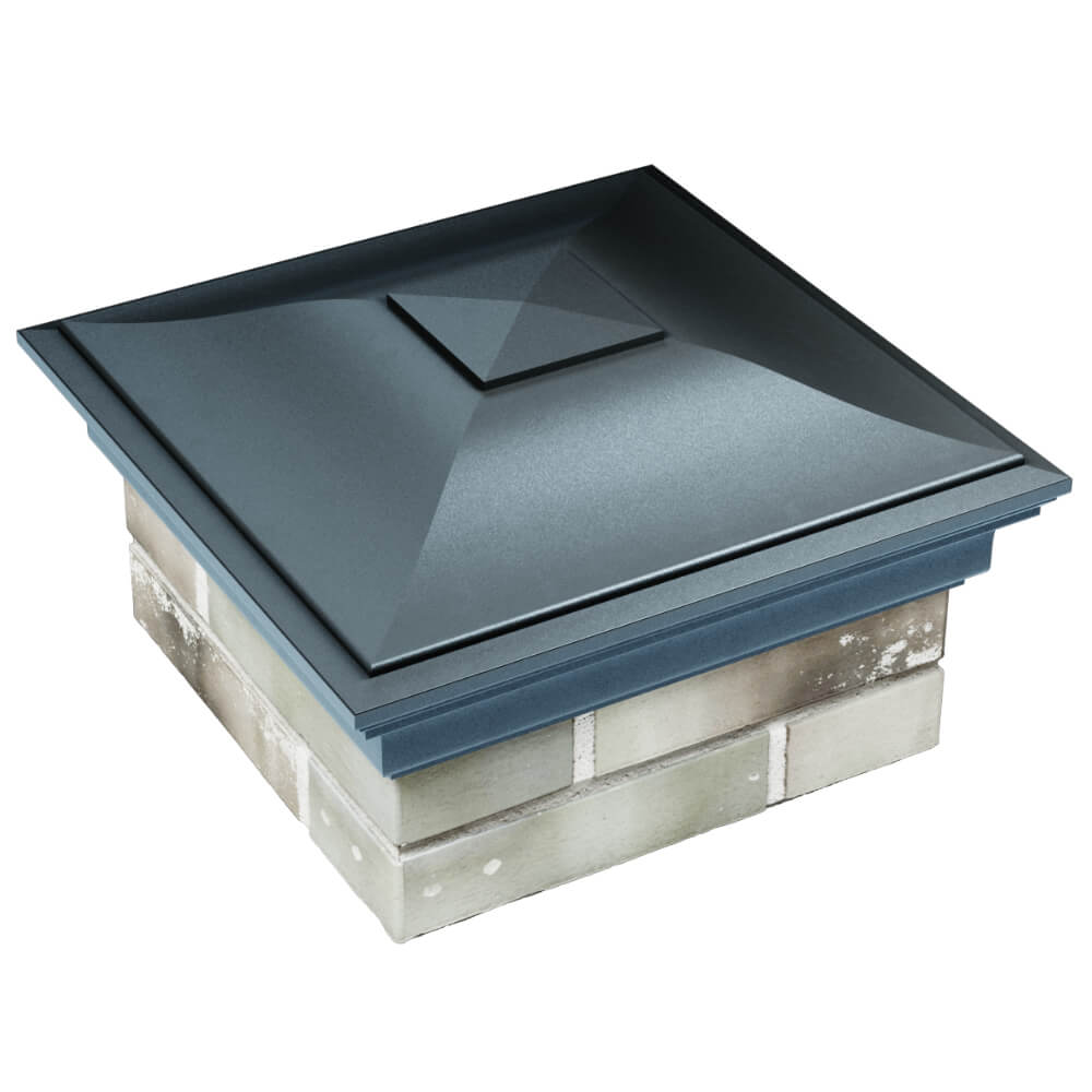 Колпак Zking Монблан Серый на столб 1.5х1.5 кирпича (385х385мм) в Гатчине фото