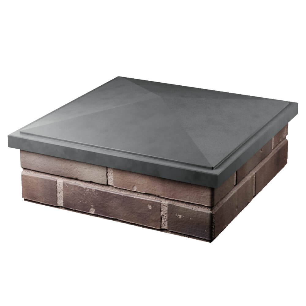 Колпак Zking БонаМоно Серый на столб 2х2 кирпича (515х515, 530х530мм) в Гатчине фото