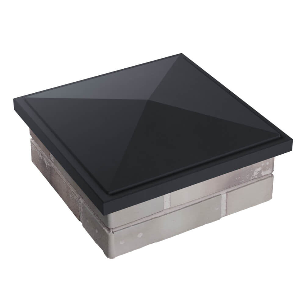 Колпак Zking БонаМоно Серый на столб 1.5х1.5 кирпича (385х385, 400х400мм) в Гатчине фото