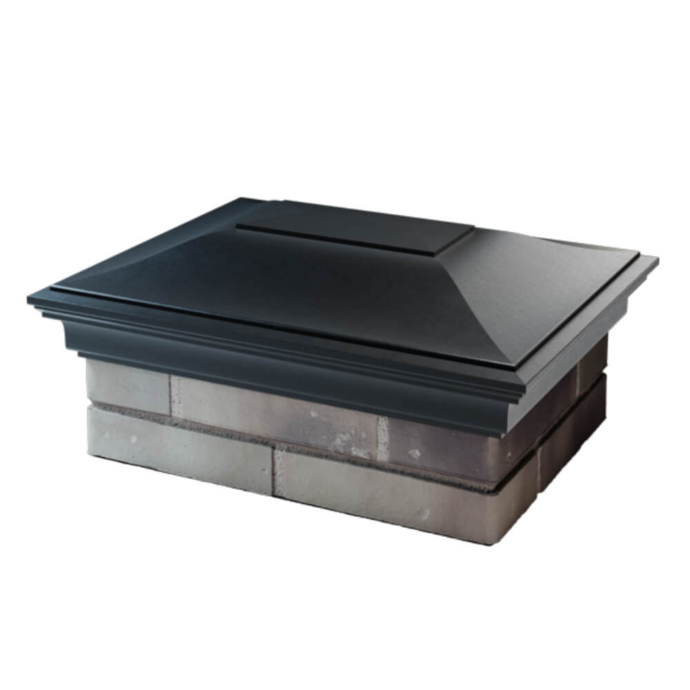 Колпак Zking Монблан Черный на столб 2х1.5 кирпича (515х385мм) в Гатчине фото