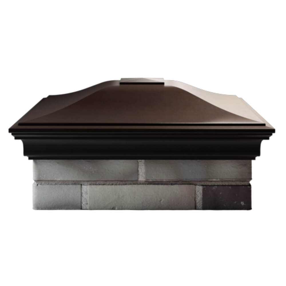 Колпак Zking Монблан Коричневый на столб 2х2 кирпича (515х515мм) в Гатчине фото