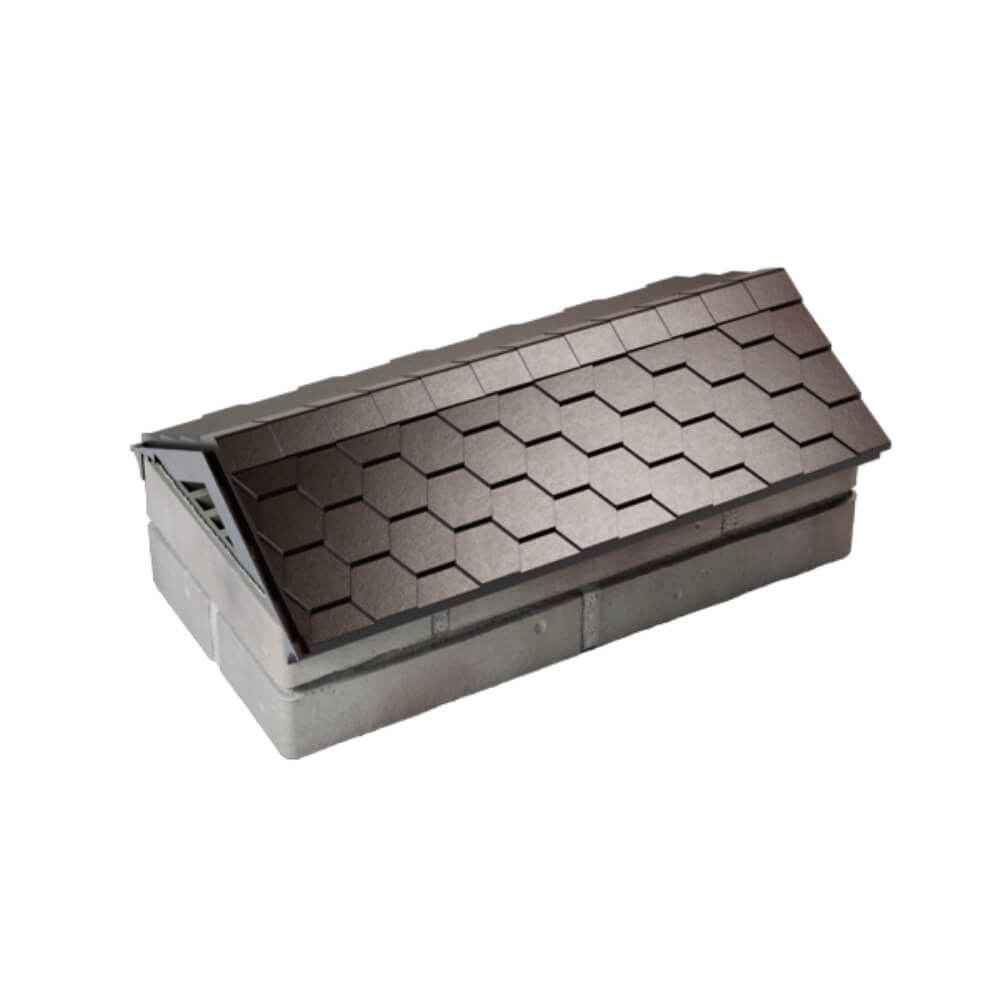 Парапет Zking Эверест Коричневый с посадкой на 1 кирпич (200/225/255мм) в Гатчине фото