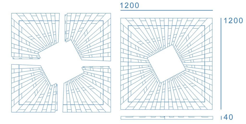 Приствольная решетка для дерева ZKING ATMOSPHERE 1.2х1.2м Черная в Гатчине фото