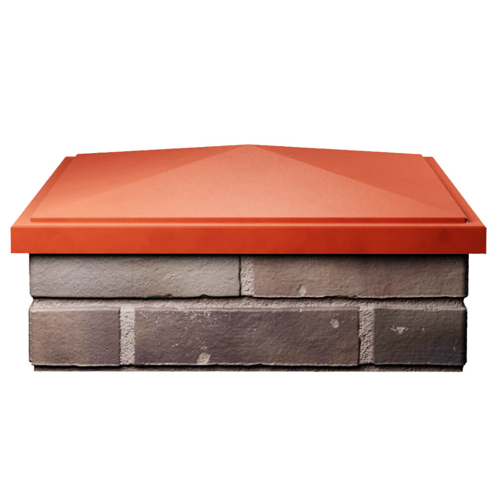 Колпак Zking БонаМоно Красный на столб 2х2 кирпича (515х515, 530х530мм) Гатчина фото