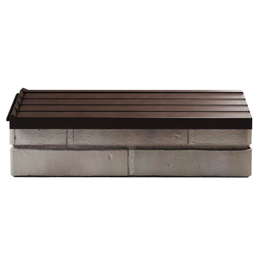 Парапет Zking Бона ХайТек Коричневый с посадкой на 1 кирпич (200/225/255мм) в Гатчине фото