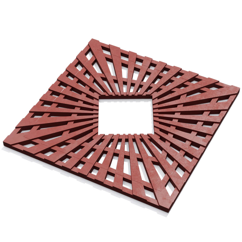 Приствольная решетка для дерева ZKING ATMOSPHERE 1.2х1.2м Красная в Гатчине фото