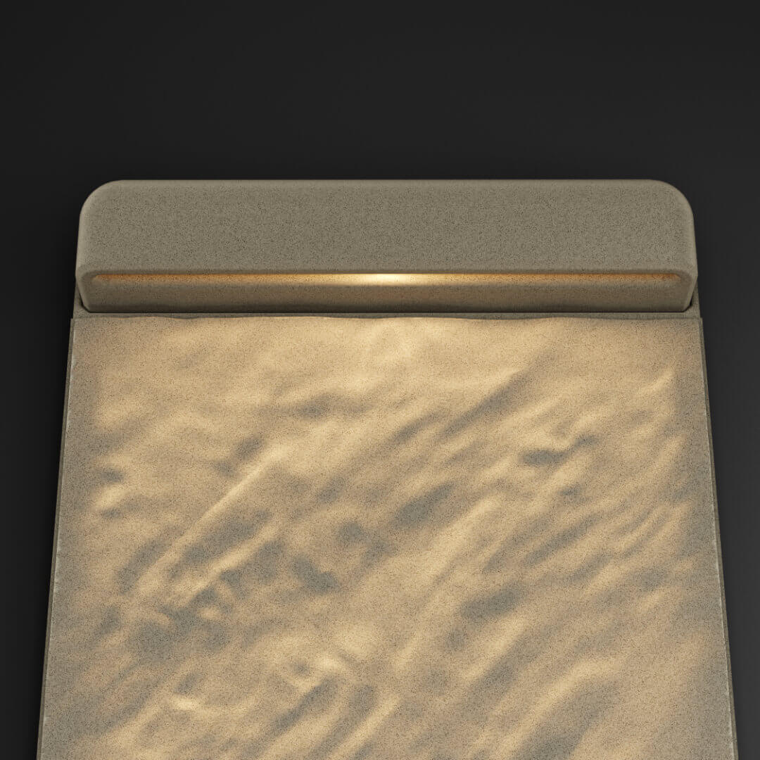 LED Светильник для шаговой плиты STONE Светлая Галька 330х75х98мм в Гатчине фото