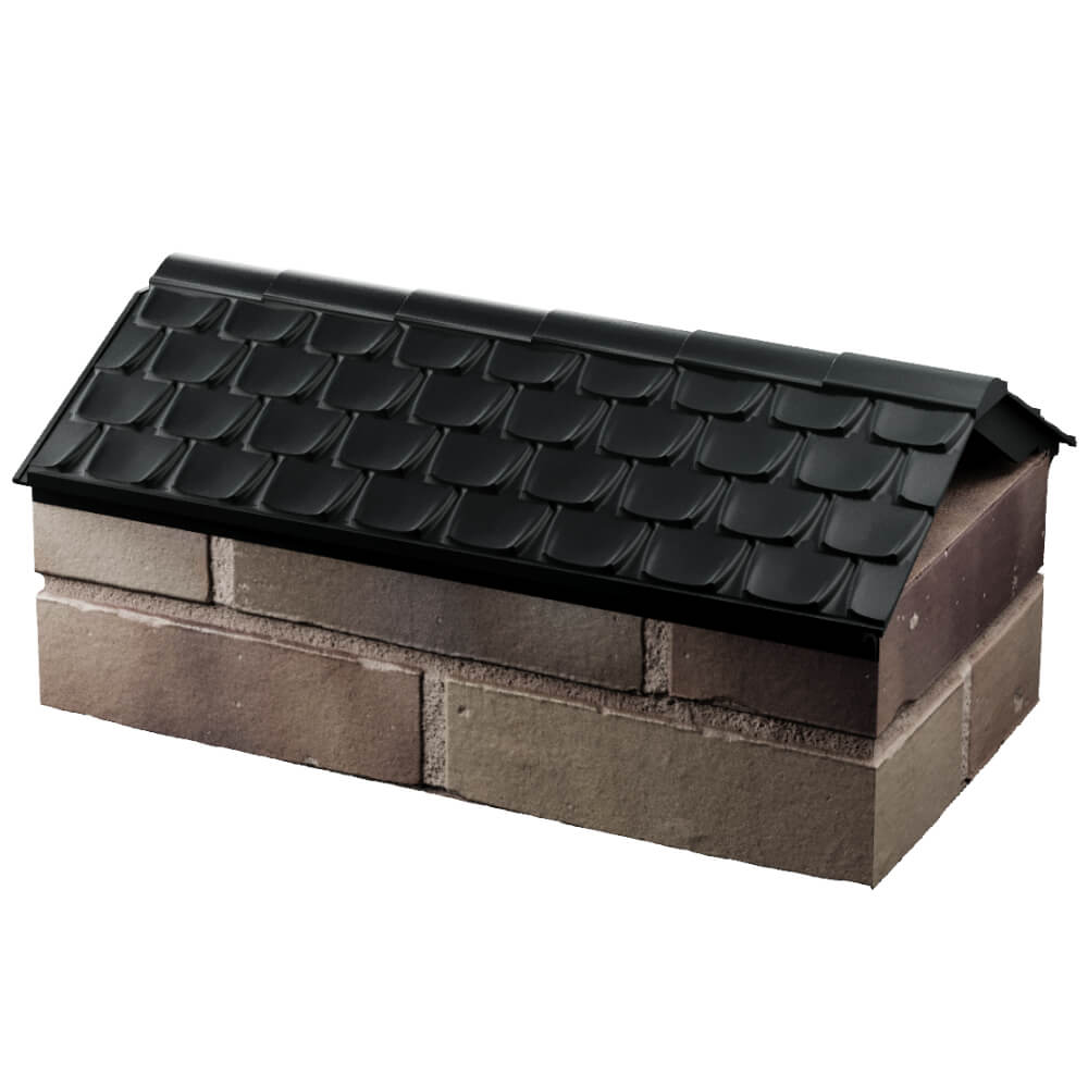 Парапет Zking Эльбрус Черный с посадкой на 1 кирпич (255мм) в Гатчине фото