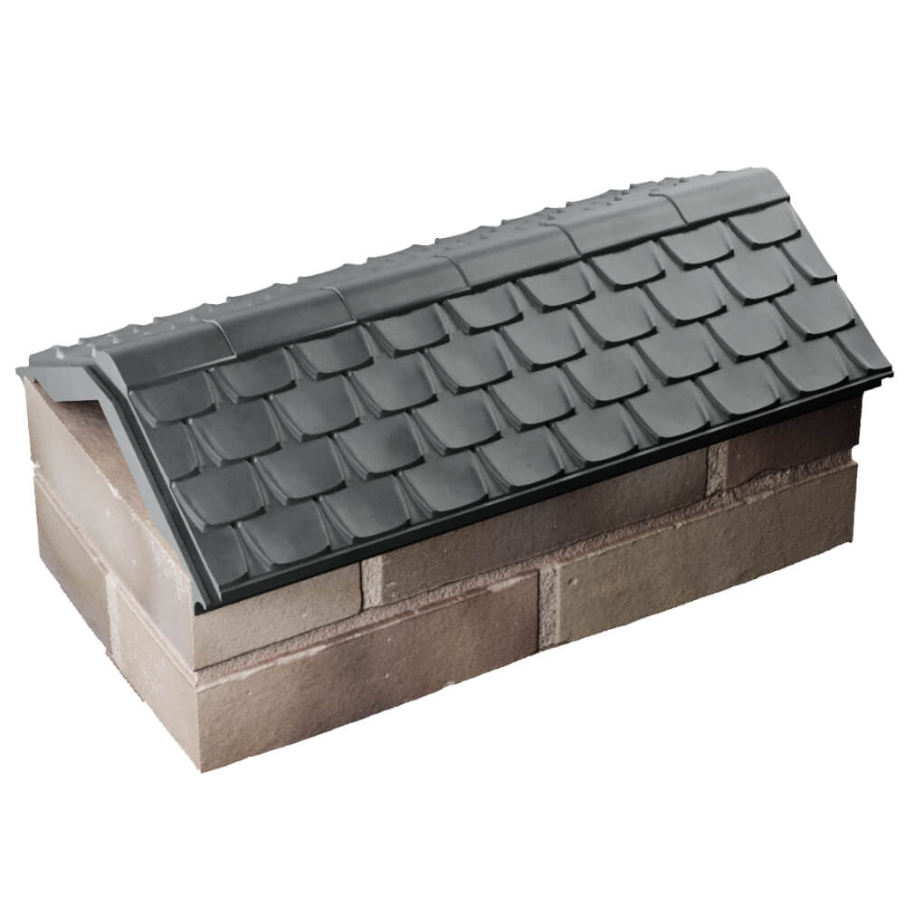 Парапет Zking Эльбрус Серый с посадкой на 1 кирпич (255мм) в Гатчине фото