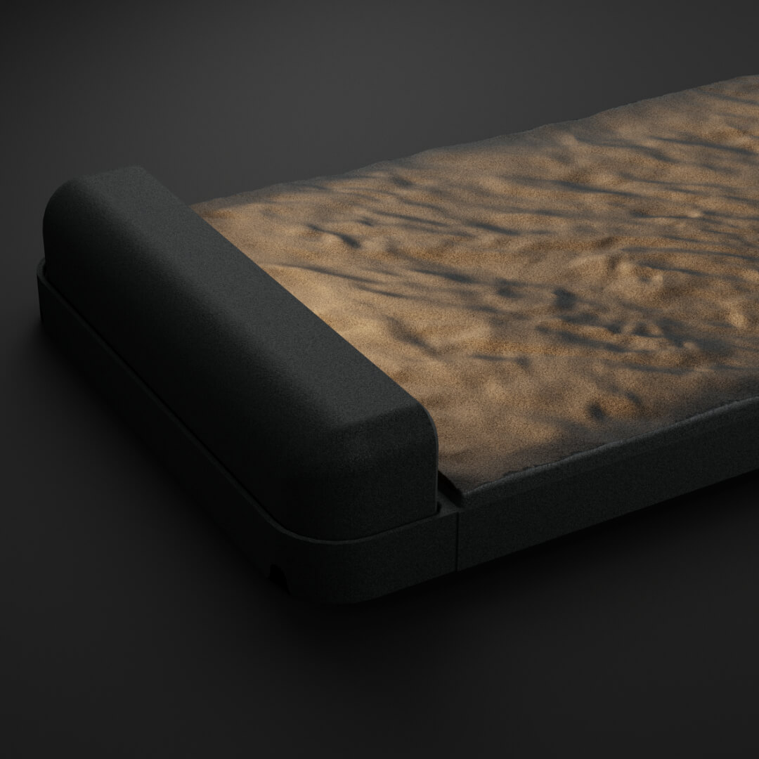 LED Светильник для шаговой плиты STONE Графитовый Серый 330х75х98мм в Гатчине фото