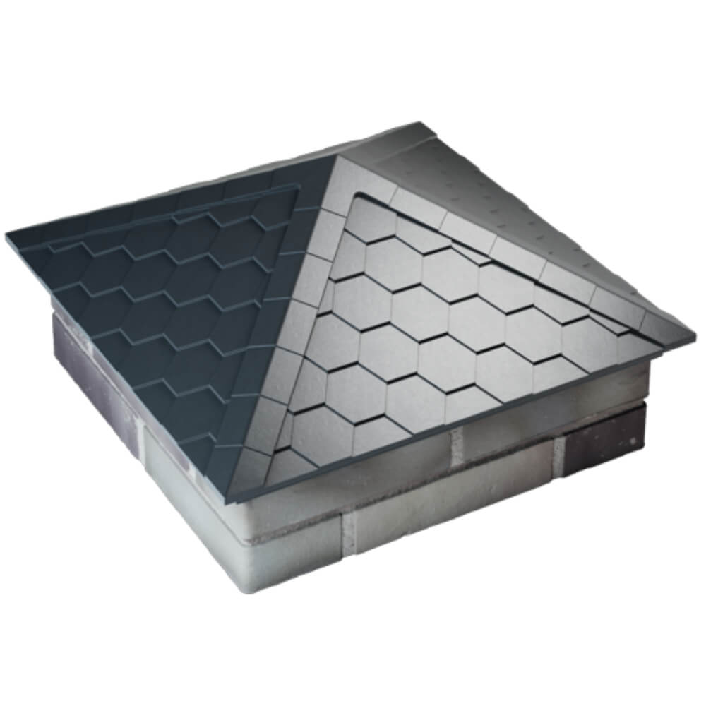 Колпак Zking Эверест Серый на столб 2х2 кирпича (535х535мм) Гатчина фото