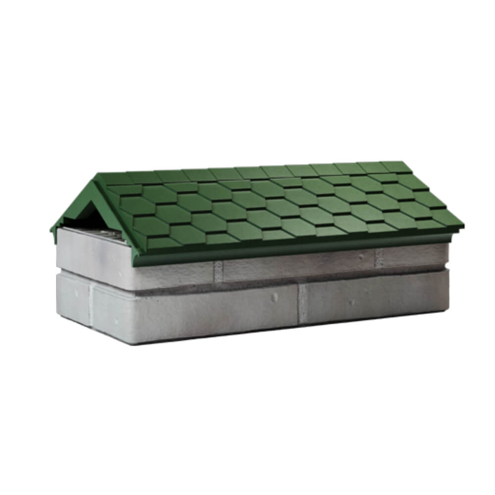 Парапет Zking Эверест Зеленый с посадкой на 1 кирпич (200/225/255мм) Гатчина фото