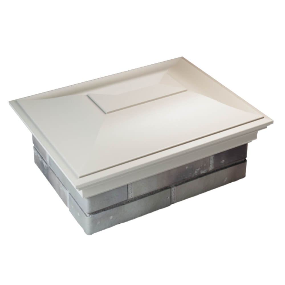 Колпак Zking Монблан Бежевый на столб 2х1.5 кирпича (515х385мм) Гатчина фото