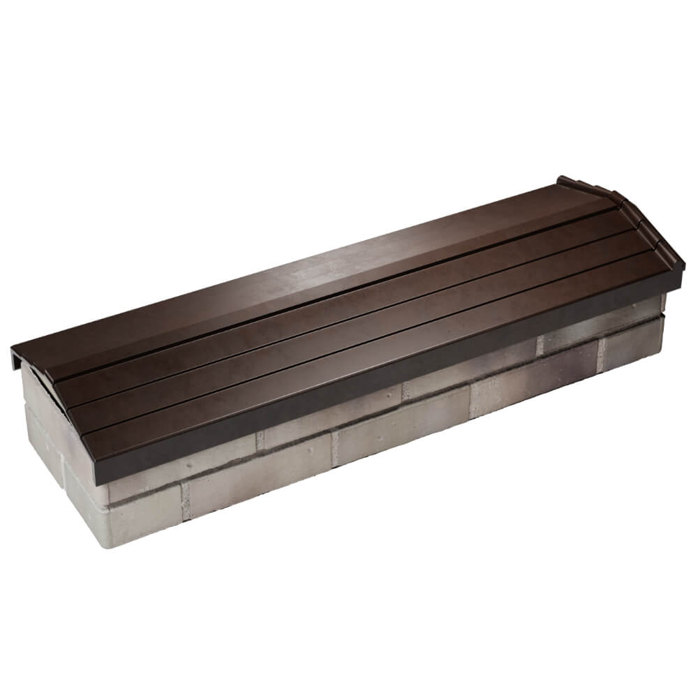 Парапет Zking Бона ХайТек Коричневый посадка на 0.5 кирпича (130мм) в Гатчине фото