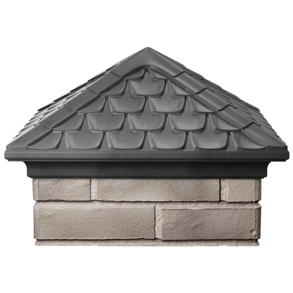 Колпак Zking Эльбрус Серый на столб 1.5х1.5 кирпича (385х385мм) Гатчина фото