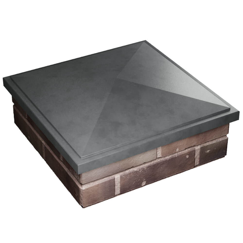 Колпак Zking БонаМоно Серый на столб 2х2 кирпича (515х515, 530х530мм) в Гатчине фото