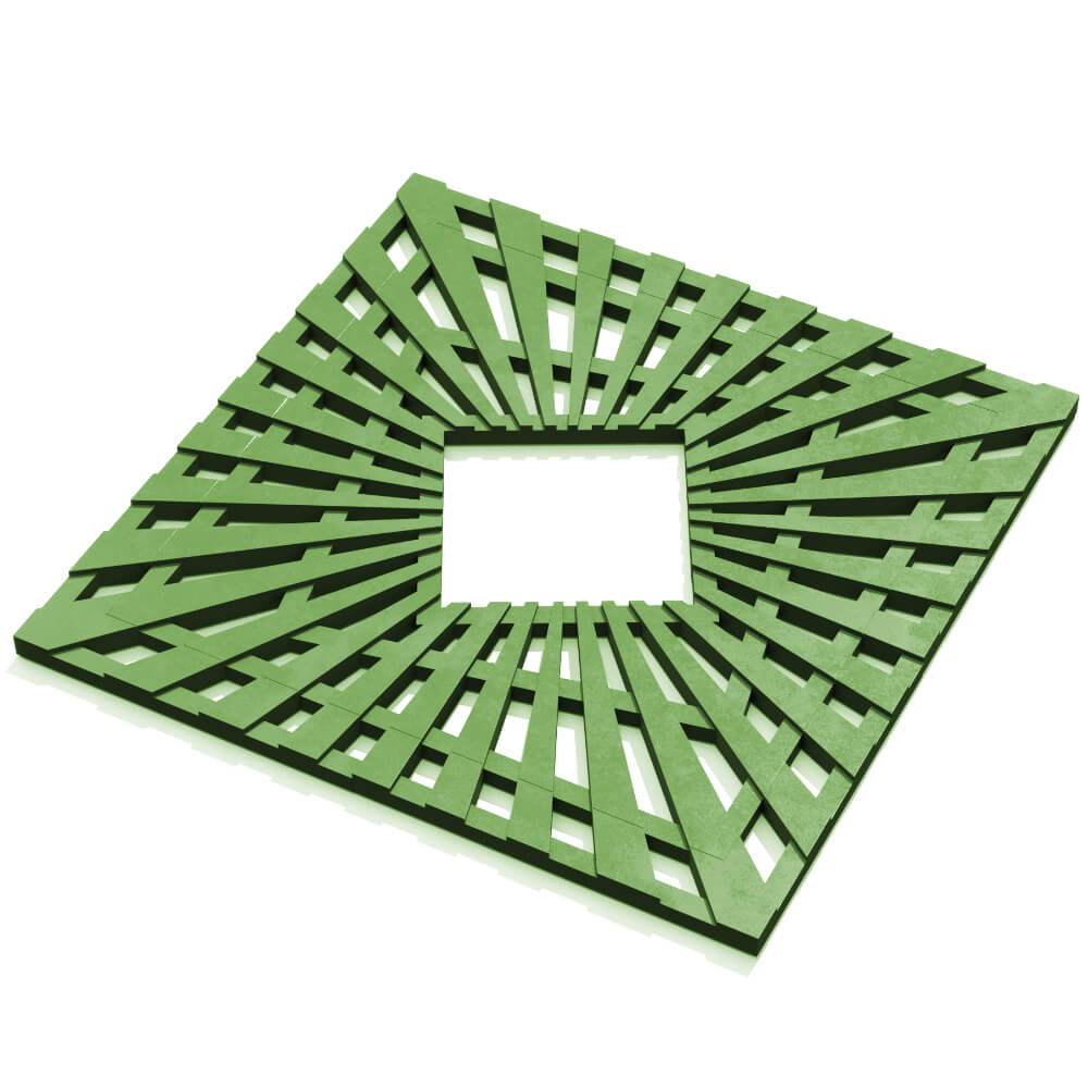 Приствольная решетка для дерева ZKING ATMOSPHERE 1.2х1.2м Зеленая в Гатчине фото