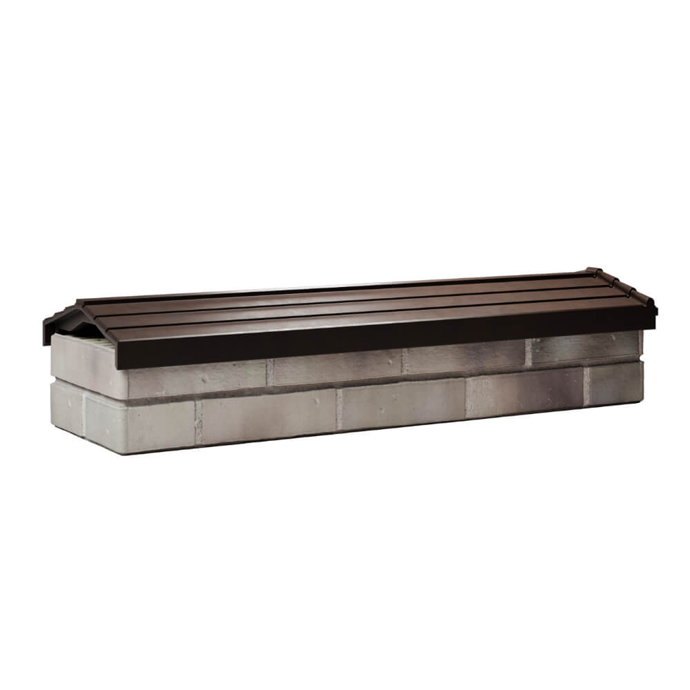 Парапет Zking Бона ХайТек Коричневый посадка на 0.5 кирпича (130мм) Гатчина фото