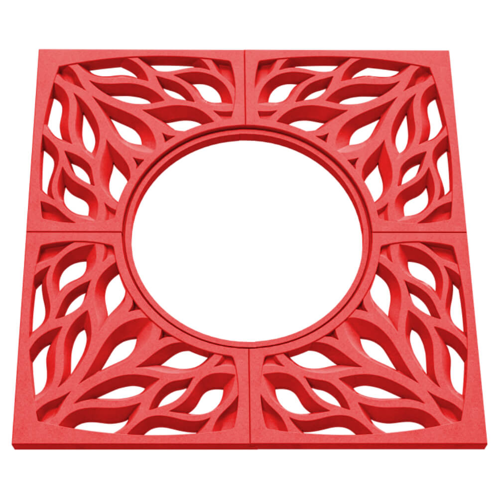 Приствольная решетка для дерева ZKING CRUST 1.2х1.2м Красная в Гатчине фото