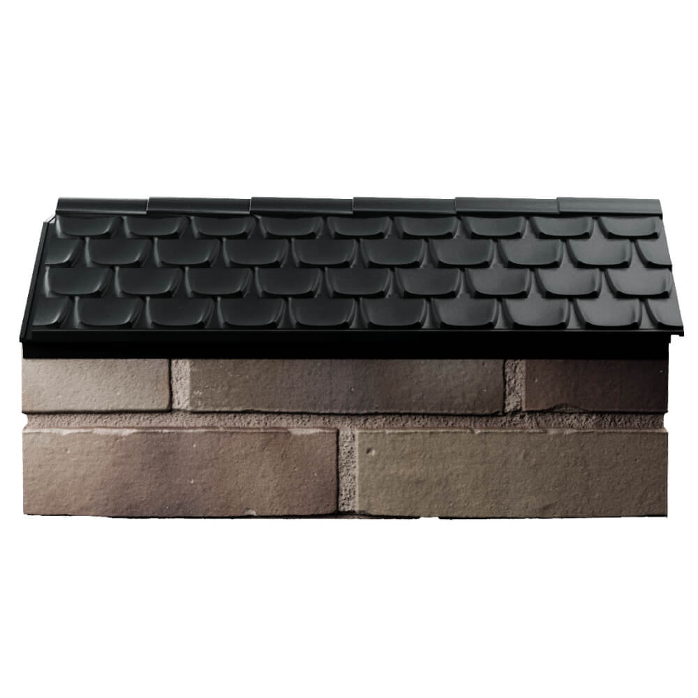 Парапет Zking Эльбрус Черный с посадкой на 1 кирпич (255мм) в Гатчине фото