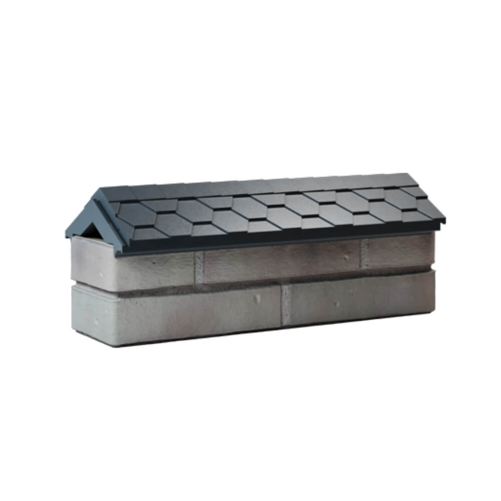 Парапет Zking Эверест Серый с посадкой на 0.5 кирпича (130мм) Гатчина фото