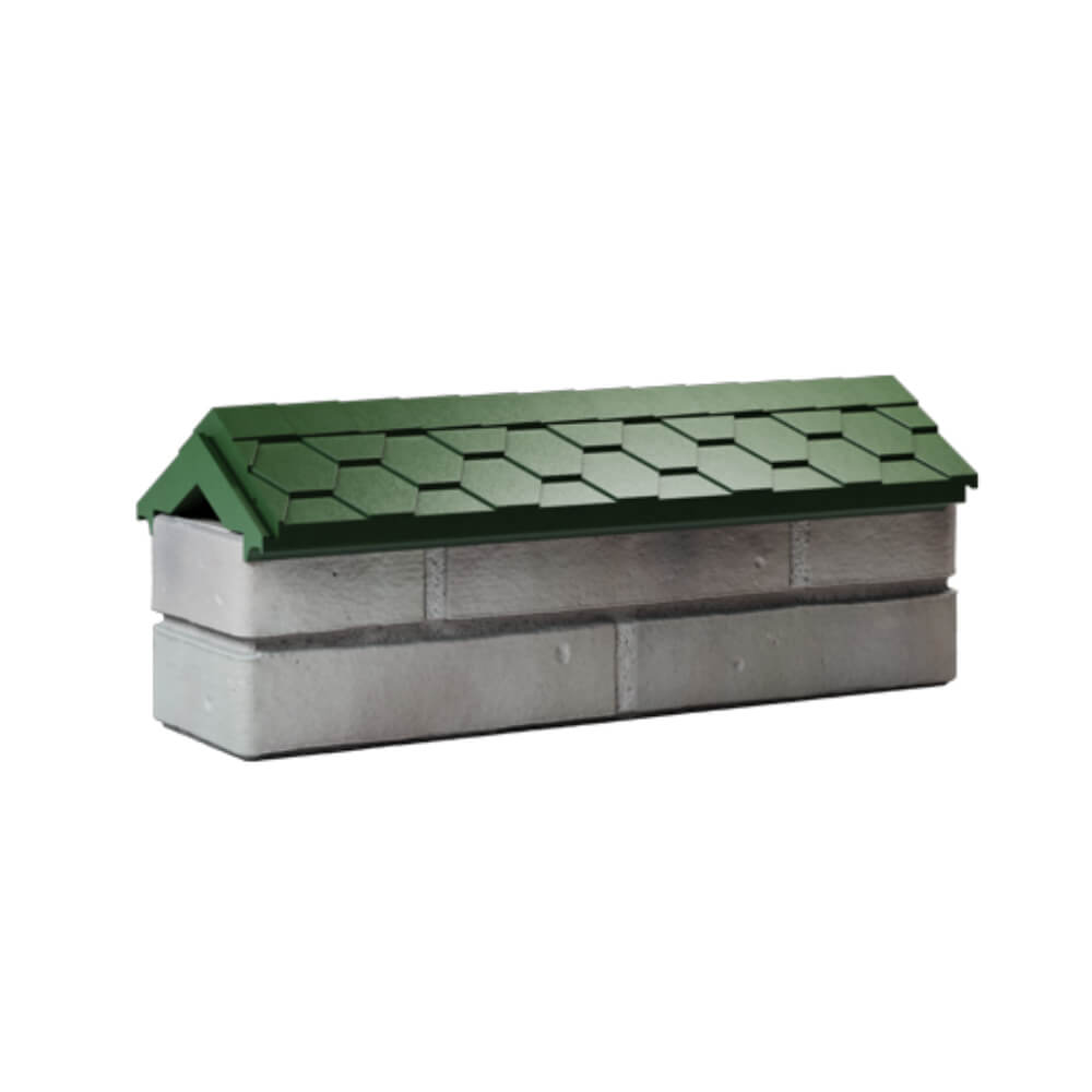 Парапет Zking Эверест Зеленый с посадкой на 0.5 кирпича (130мм) Гатчина фото